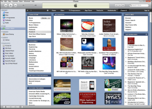 iTunes U screenshot