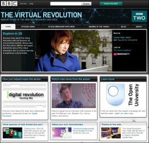 BBC's The Virtual Revolution home page