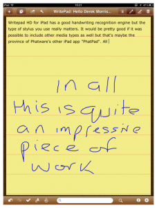 WritePad screenshot